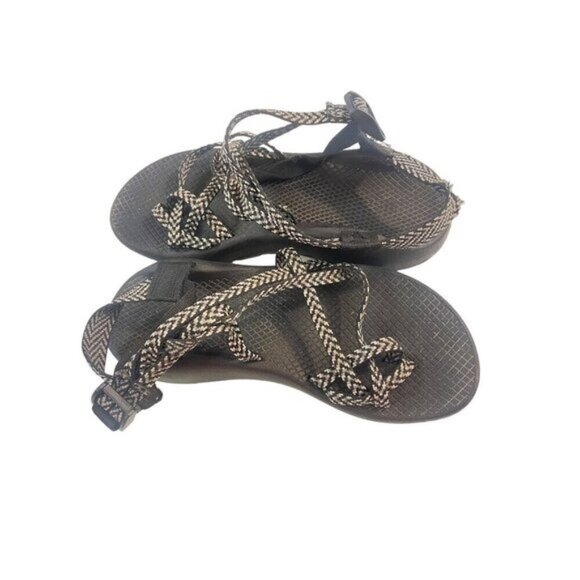 CHACO ZX2 Classic Women's Sandal Boost Black Grey White Double Toe Strap  9 - Picture 3 of 6
